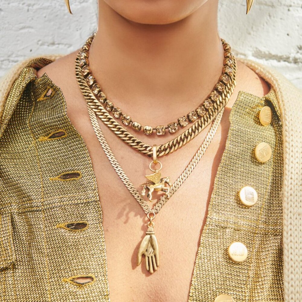 Dylan Lex Gilded Phoenix Necklace